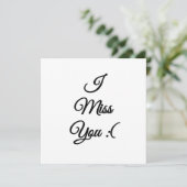 Ich vermisse dich traurig emoji einladung (Stehend Vorderseite)