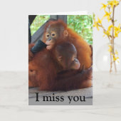 Ich vermisse dich und deine Schlägerkarte Karte (Gelbe Blume)