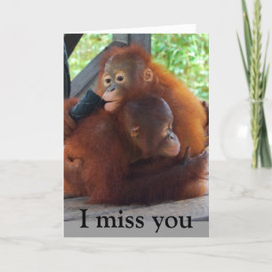 Ich vermisse dich und deine Schlägerkarte Karte