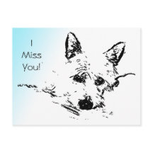Ich vermisse dich! Westie Digital Foto Art Ink Ske