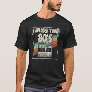 Ich vermisse die 80er Vintage abgenutzte Kleidung T-Shirt