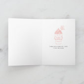 Ich vermisse dir eine Latte Kawaii-Kaffee soziale  Karte (Innenseite)