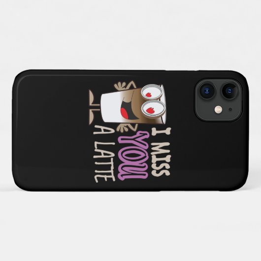 Ich vermisse dir einen Latte Case-Mate iPhone Hülle (Rückseite (Horizontal))