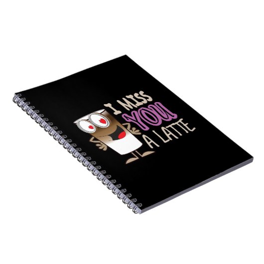 Ich vermisse dir einen Latte Notizblock (Rechte Seite)