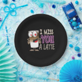 Ich vermisse dir einen Latte Pappteller (Party)