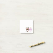 Ich vermisse dir einen Latte Post-it Klebezettel (Auf Schreibtisch)