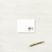 Ich vermisse dir einen Latte Post-it Klebezettel (Auf Schreibtisch)