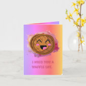 Ich vermisse dir einen tollen Funny Food Pub Karte (Gelbe Blume)