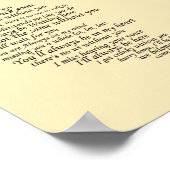 Ich vermisse dir Text im Herzen Poster (Ecke)