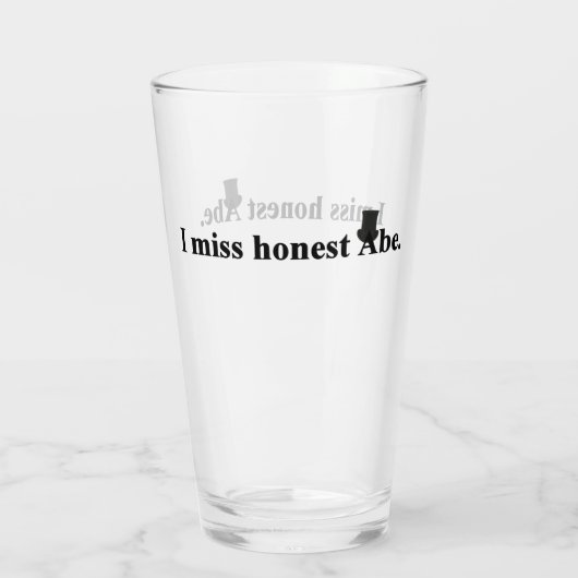 Ich vermisse ehrlich Abe Glas (Rückseite)