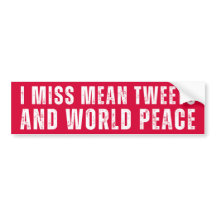 Ich vermisse Gemeinen Tweet und Weltfrieden, Anti