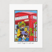 Ich vermisse Ihr Telefon Funny Cat Custom Postkarte (Vorderseite)