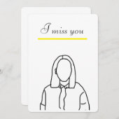 Ich vermisse Ihre Karte (Vorne/Hinten)