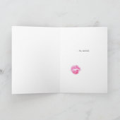 Ich vermisse Ihre Lippenkarte Karte (Innenseite)