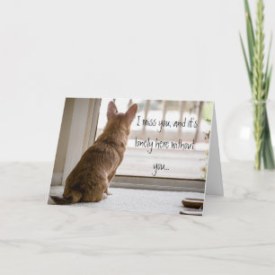 Ich vermisse Ihre Note Card Karte