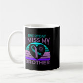 Ich vermisse mein Brother Heart Ribbon Suicide Awa Kaffeetasse (Links)