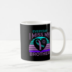 Ich vermisse mein Brother Heart Ribbon Suicide Awa Kaffeetasse