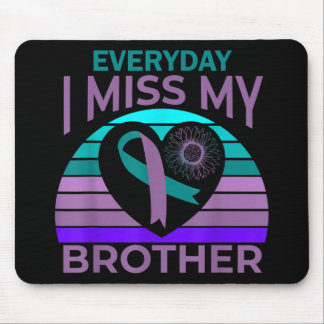 Ich vermisse mein Brother Heart Ribbon Suicide Awa Mousepad