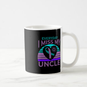 Ich vermisse mein Onkelherz Sonnenblumen-Selbstmor Kaffeetasse