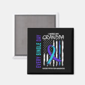 Ich vermisse mein Opa Suizidbewusstsein Magnet (Vorderseite/Rückseite)