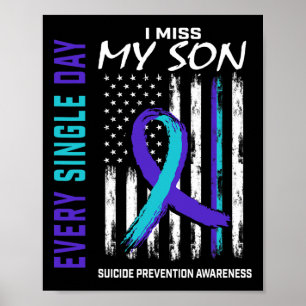 Ich vermisse mein Sohn, das Bewusstsein für Selbst Poster