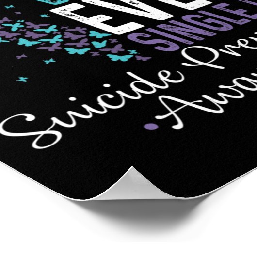 Ich vermisse meine Ehefrau jeden Single Suizidpräv Poster (Ecke)