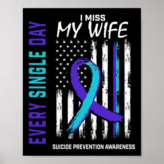Ich vermisse meine Ehefrau Suizidbewusstsein Ameri Poster (Vorne)