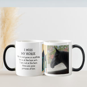 Ich vermisse meine Pferd Personalisierte Tasse mit
