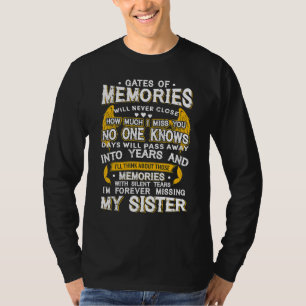 Ich vermisse meine Schwester für immer Frauen Män T-Shirt