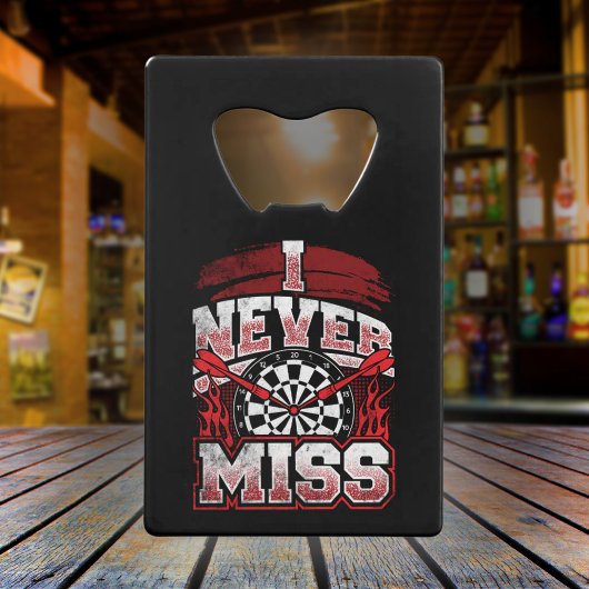 Ich vermisse nie - Dart Legend Geldbeutel Flaschenöffner