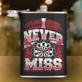 Ich vermisse nie Dart Player Flask 8 oz. Flachmann