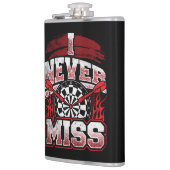 Ich vermisse nie Dart Player Flask 8 oz. Flachmann (Links)