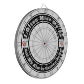 Ich vermisse oft mein Ex Dartscheibe (Vorderseite Links)
