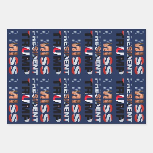 Ich vermisse Präsident Trump Geschenkpapier Set (Vorderseite 3)