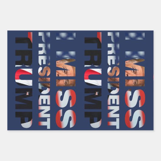 Ich vermisse Präsident Trump Geschenkpapier Set (Vorderseite 2)