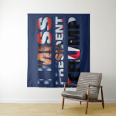 Ich vermisse Präsident Trump Wandteppich (Beispiel)