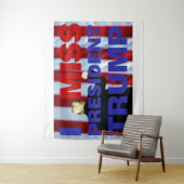 Ich vermisse Präsident Trump Wandteppich (Beispiel)