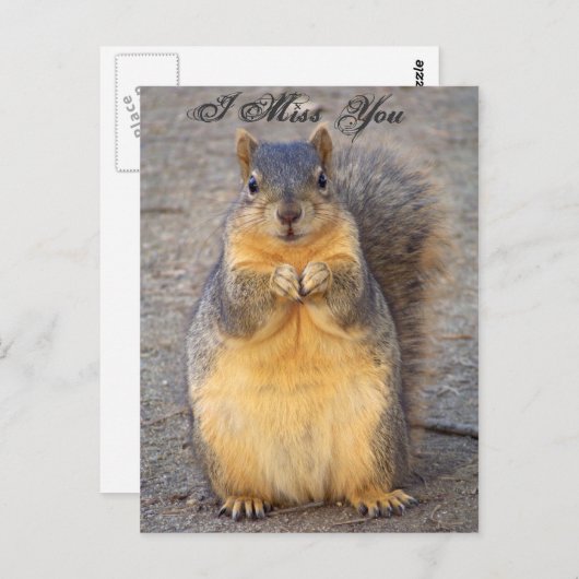 Ich vermisse Sie_ Postcard_by Elenne Boothe Postkarte (Vorne/Hinten)