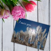 Ich vermisse Sie Postkarte