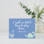 Ich vermisse Sie Postkarte (Stehend Vorderseite)