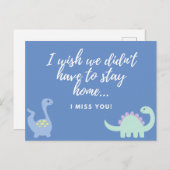 Ich vermisse Sie Postkarte (Vorne/Hinten)