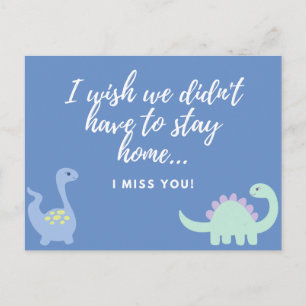Ich vermisse Sie Postkarte