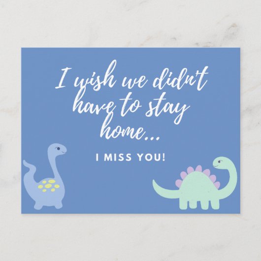 Ich vermisse Sie Postkarte (Vorderseite)