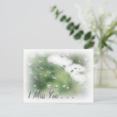 Ich vermisse Sie Postkarte (Stehend Vorderseite)