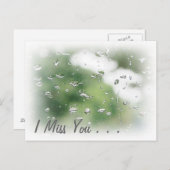 Ich vermisse Sie Postkarte (Vorne/Hinten)