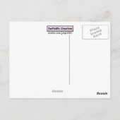 Ich vermisse Sie Postkarte (Rückseite)