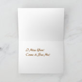 Ich vermisse Sie Siesta Keys Grußkarte Karte (Innenseite)