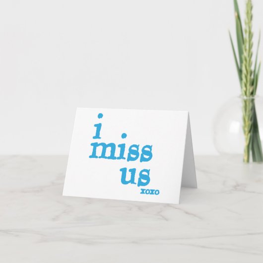 Ich vermisse uns karte (Vorderseite)