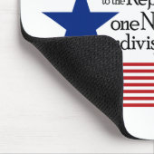 Ich verpflichte mich, die Flagge der Vereinigten S Mousepad (Ecke)