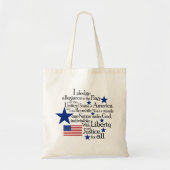 Ich verpflichte mich, die Flagge der Vereinigten S Tragetasche (Vorne)